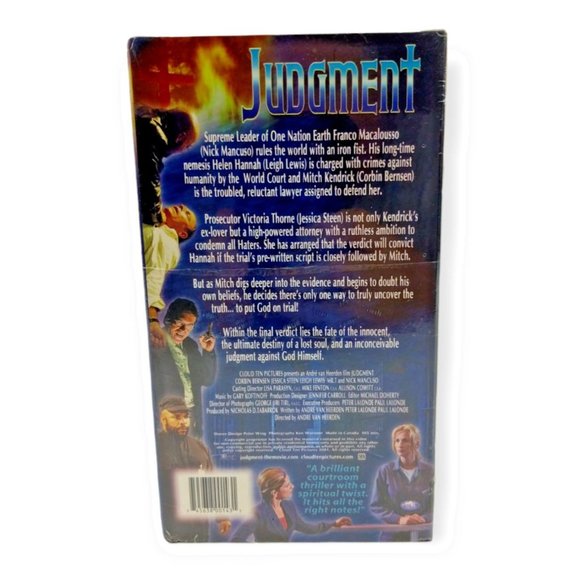 Judgment VHS, 2001 New in Package Corbin Bernsen Jessica Steen Thriller - Picture 2 of 5